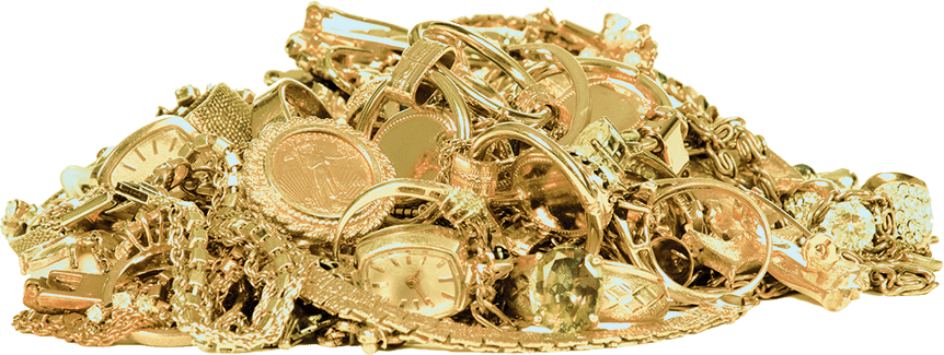 Gold rings, chains and jewelry